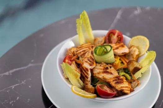 caesar salad romaine lettuce croutons parmesan