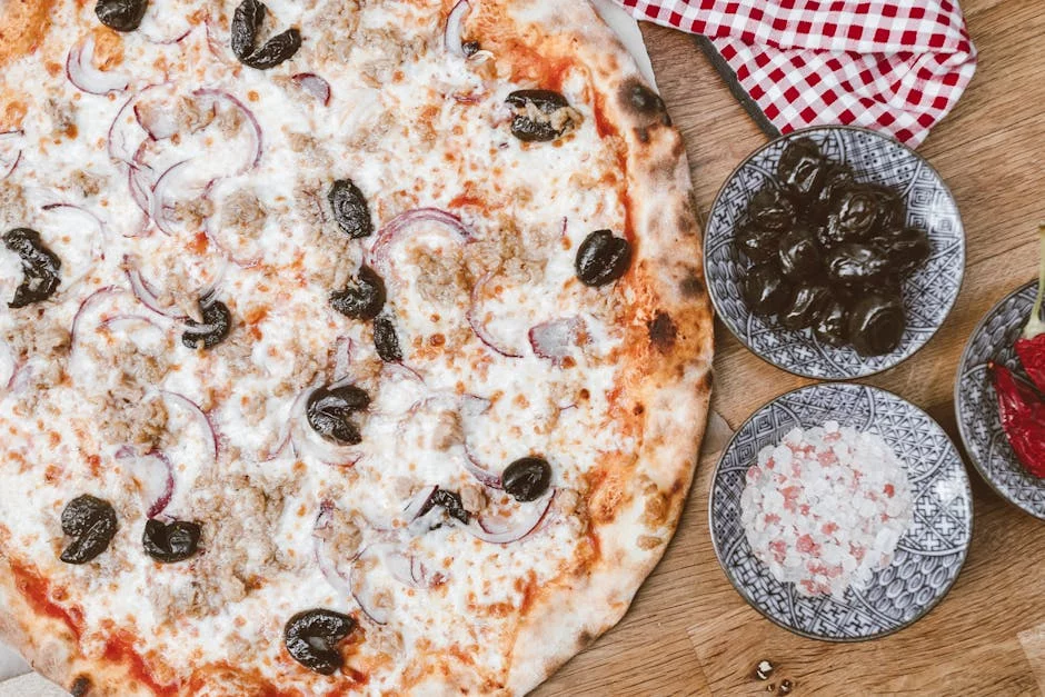 fresh mozzarella cheese being stretched